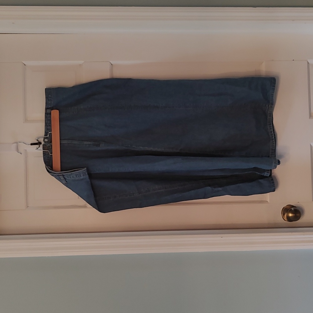 Christopher & Banks Long Denim Skirt - Size 16